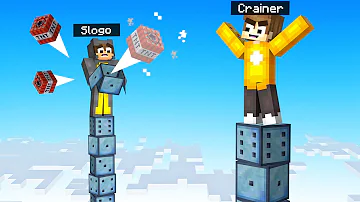 Minecraft Tower Challenge But It's Chance Cubes!