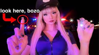 ASMR Rude Cop Pulls You Over (follow instructions, pat down, field sobriety test)