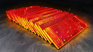 From Old Files to Damascus Knife With Ladder Pattern