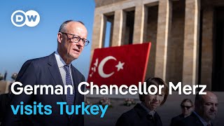German Chancellor Merz makes inaugural visit to Turkey | DW News