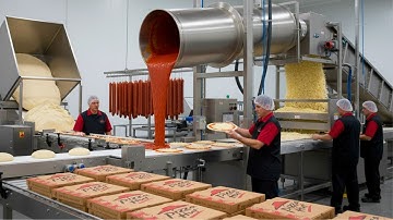 FULL PROCESS | Inside the Pizza Hut Factory – How Millions of Pizzas Are Made Every Year