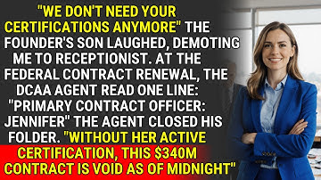 Gedegradeerd tot receptioniste, ik liet hun contract van $ 340 miljoen aflopen ♟️ | #CorporateChe...