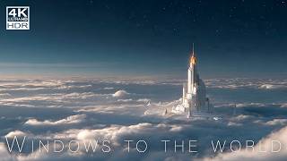 Futuristic Ambient — Infinite Golden City | 4K Ultra Cinematic Relax