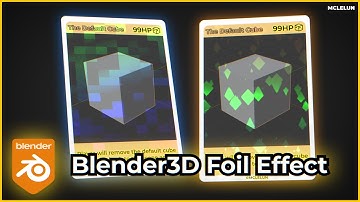 Blender 3D Tutorial TCG Card with Holographic Shine