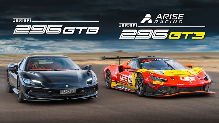 Ferrari 296 GT3 race car vs Ferrari 296 GTB road car DRAG RACE!