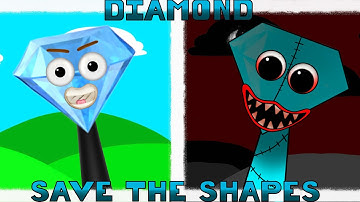 💎 Sprunki OC DIAMOND (FROM SAVE THE SHAPES) phase 1-2 X #emoji 😳