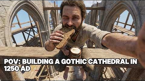 No Safety Harness, Just Faith": Building a Cathedral in 1250 AD 🏗️