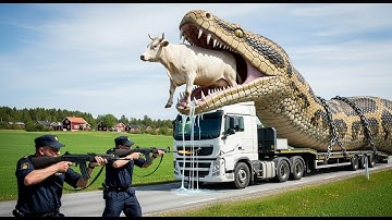 Heroic Rescue Team Risks Everything to Save Cow From Giant Python