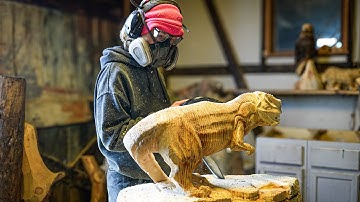 Making a Tyrannosaurus Out of Wood