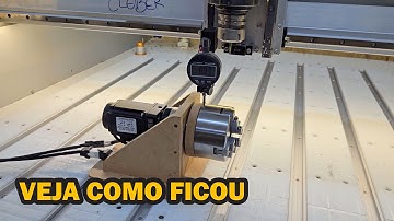 Protótipo do Eixo Rotativo na CNC Router TAF-C