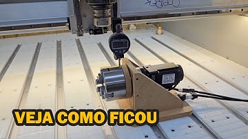 Protótipo do Eixo Rotativo na CNC Router TAF-C