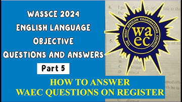WASSCE 2024 English Language Past Questions & Answers  (Part 5: Q71 - 80) #waec #waecpastquestions