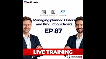 SAP PP SAP MM Live Training | EP 87 | Managing Planned Orders & Production Orders | Demo + Q&A
