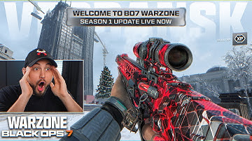 the NEW BO7 WARZONE SEASON 1 UPDATE is LIVE! (WZ New Map Gameplay)