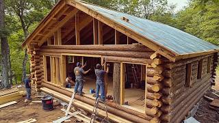 Family of 7 Builds Amazing LOG HOUSE in Alaska in 2 Years | Start to Finish by @MontanaHaven