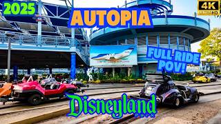 Autopia Disneyland Full Ride POV | Disneyland Rides 2025 [4K]