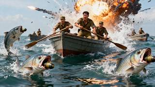 Japanese attack on water, villagers ambush and sink fleet with explosives!