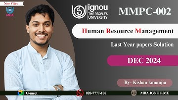 MMPC 002 Last Year Paper Solved |  DEC 2024 IGNOU | FULL VIDEO | PREVIOUS YEAR PAPER
