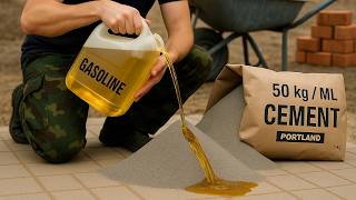 Mix CEMENT with GASOLINE and reveal a secret formula that could revolutionize everything!