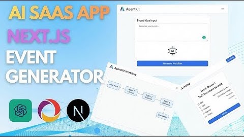 Build an AI SaaS Event App with Next.js | Typescript | AI Agents, Workflows, Clerk & Convex