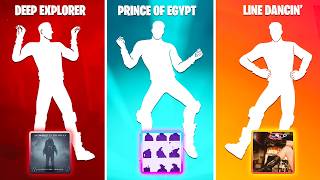 ALL NEW FORTNITE DANCES & EMOTES WITH THE ACTUAL MUSIC