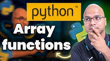 #28 Array functions in Python
