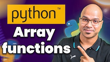 #28 Array functions in Python