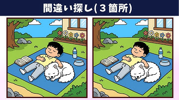 【間違い探し】脳トレ・アハ体験を楽しもう！習慣化しやすい頭の体操で、記憶力向上・老化予防！【クイズ】