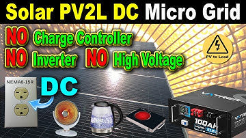 The FUTURE Of Solar? Direct PV DC! PV2L Micro Grid residential electrical service