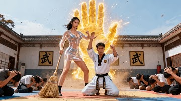不起眼的掃地姑娘竟是絕世高手，隨手一掌直接讓四大宗師吐血求饒，逆襲成為館長收割全球強者！#爽剧 #逆袭 【cyhd】