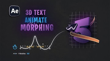 Vloeiende 3D-tekstmorfanimatie in After Effects (geen plug-ins)