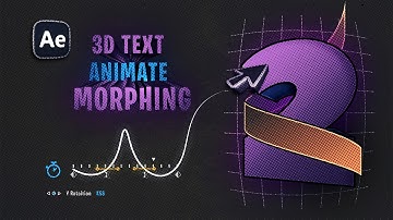 Vloeiende 3D-tekstmorfanimatie in After Effects (geen plug-ins)