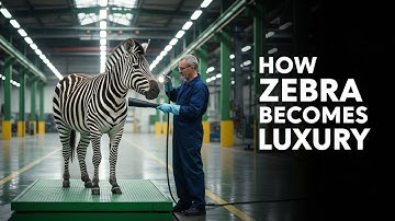 Inside the Zebra Leather Factory | From Zebra Skin to Luxury Products – Full Process