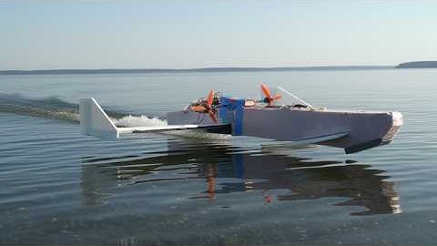 Testing a Hydroplane / Ekranoplan Hybrid