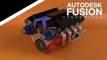 Autodesk Fusion Course for Beginners 1 - V8 Engine - Essentials and Tips & Tricks (2025)