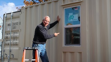 How to Install a Window in a Shipping Container | Office Build Part 2