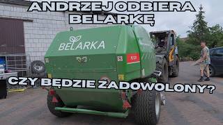 Prasa zrobiona Andrzej odbiera belarkę czy będzie zadowolony z pracy Łukasza rolnicy z Podlasia