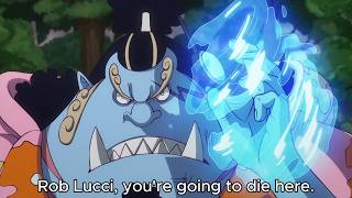 Jinbei finishes off Rob Lucci and saves Zoro.. (English Sub)