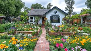 Imagine Living In This Place With Your Loved Ones 🏡 A Farmhouse With A Lush Garden 🌿