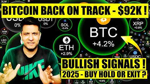 BULL TRAP OR MARKET RECOVERY ? BITCOIN BACK ON TRACK - $92K ! WHY CRYPTO MARKET GOING UP ?