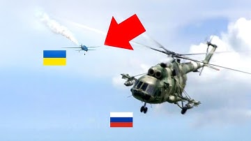 Watch a Ukrainian Drone DESTROY a Russian Helicopter