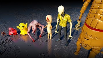 SCP Size Comparison 2025 | SCP 096 VS SCP 173