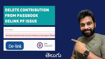 5 Solutions to Delink your PF account issue | Delete company from passbook | Delete Your PF Account