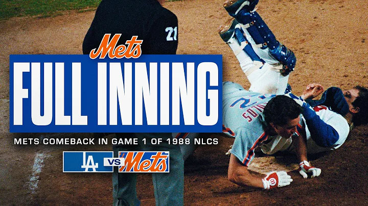 Mets Rally for 3 Runs in the 9th | 1988 NLCS Game 1 | FULL INNING