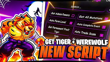 🐯🌙 BLOX FRUITS Script (Halloween 2025) | Auto Farm, Auto Chest, Auto Trick or Treat & Tiger Fruit