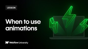 When (and when not) to use animations on your site — Webflow tutorial