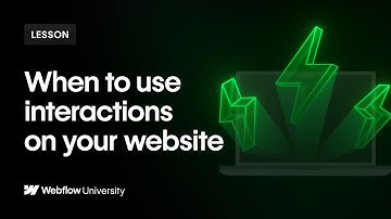 When (and when not) to use animations on your site — Webflow tutorial
