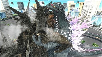 Godzilla Minus One Heat Ray Scorched Version VS. Godzilla ROE! - Animal Revolt Battle Simulator