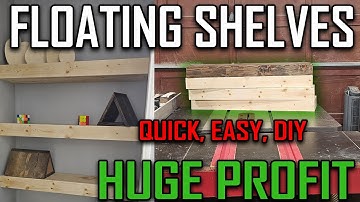 Make These Floating Shelves In 30 Minutes That Sell for $100