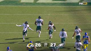 UNBELIEVABLE WALK-OFF FG BLOCK: Los Angeles Rams vs Philadelphia Eagles